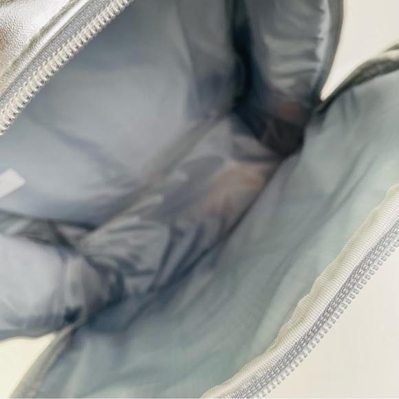 Justice Girls Metallic Glitter ‘M’ Initial Backpack and ‘M’ Knit Pink Winter Cap - Picture 8 of 12